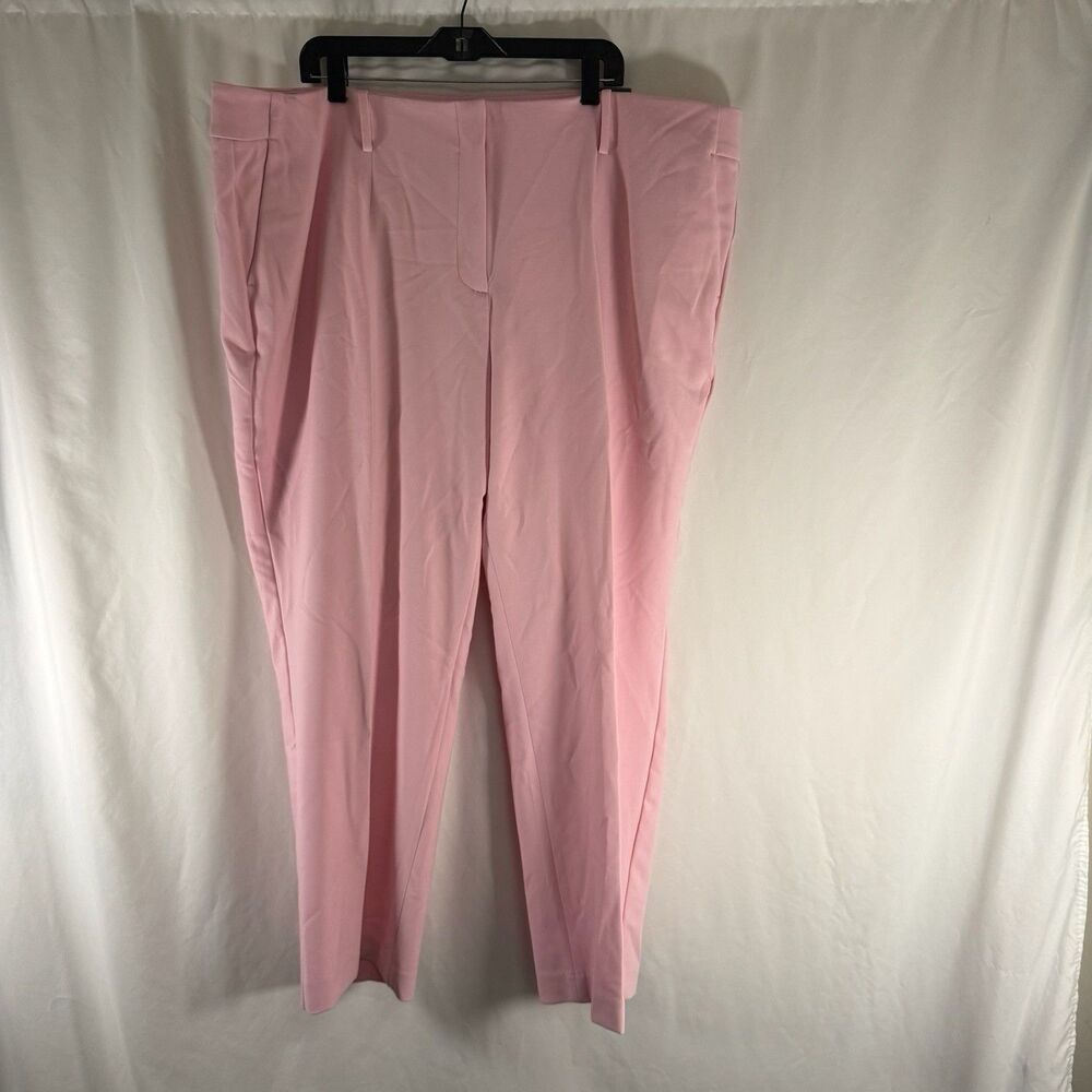 New Talbots Southampton Pant Women's 24W Pink Tapered Pocketless Polyester
